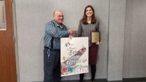 Mr. Sabbadino with Jocelyn Brazeal, winner of the 2018 SCDTSEA poster contest.
